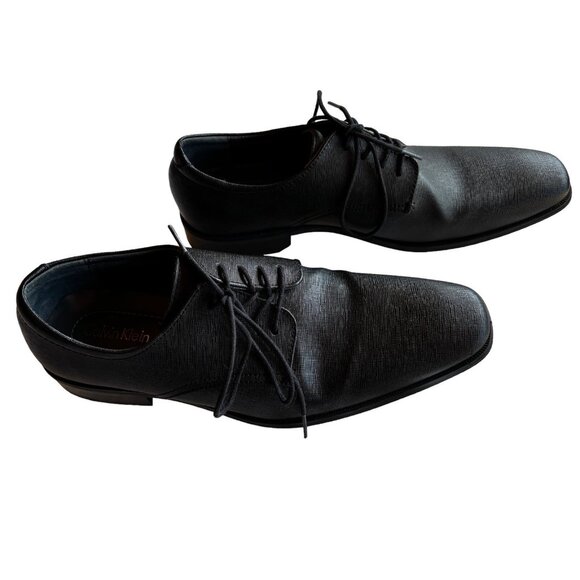 Calvin Klein Gordon Men's Size 9.5 Shoes Oxford Black Lace Up Dress Career - Picture 1 of 12